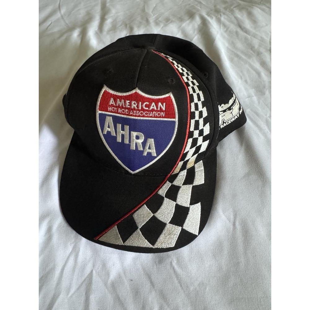 Vintage AHRA American Hot Rod Assoc Trucker Hat Cap Snapback  Mens
